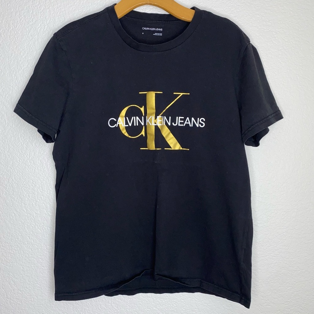 Calvin Klein Jeans Black w/Gold Logo T-shirt